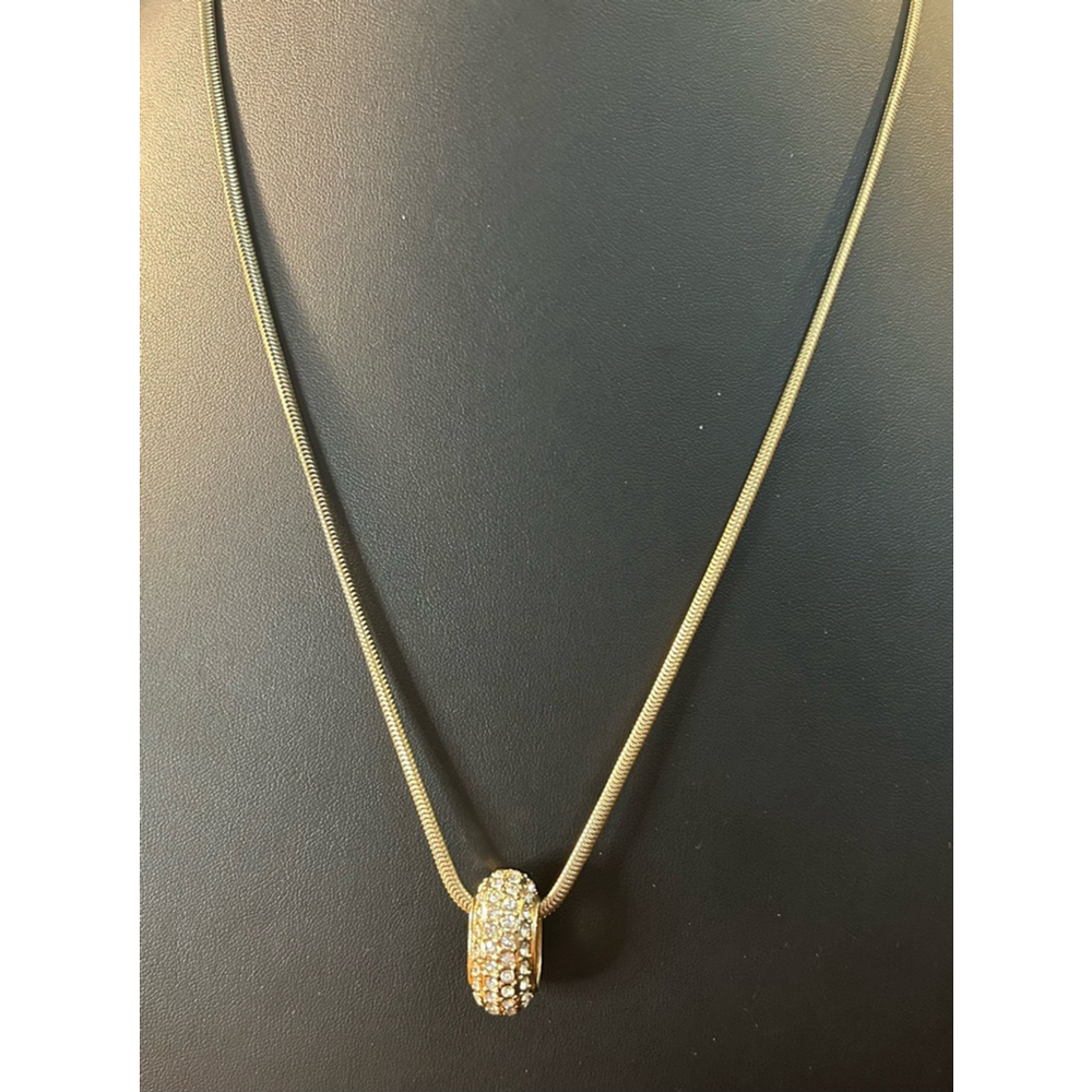 Women's Godiva Necklace Gold Tone Pendant
